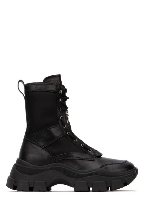 prada pouch boots|prada chunky sole combat boots.